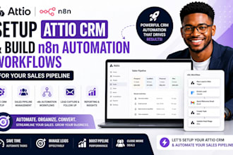 setup attio CRM and build n8n automation workflows for your sales pipeline