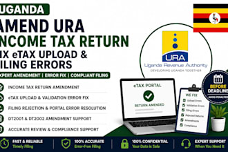 amend uganda ura income tax return fix etax upload validation filing errors
