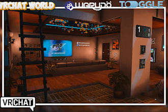 design custom vrchat world, vr environment, spatial io, 3d metaverse, open world