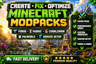 fix optimize minecraft modpacks forge fabric cobblemon palworld server setup