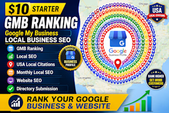 rank monthly local seo gmb ranking optimize google  ranking profile gmb setup