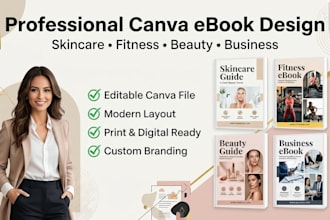 create a canva ebook, wellness guide, or digital workbook