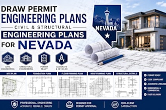 draw permit engineering plans, civil and structural engineering plans for nevada