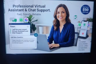 profesional live chat customer support agent