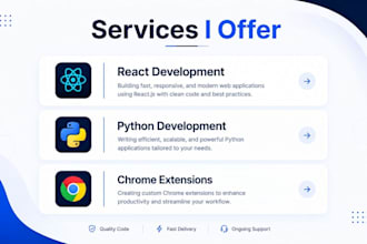 create chrome extensions, automation tools and web apps