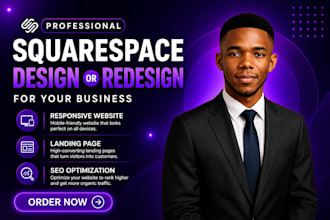 build a complete squarespace website for your business