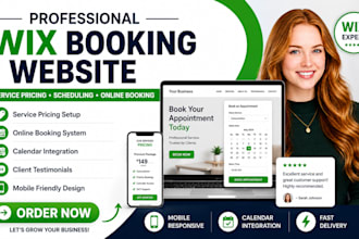 do wix service pricing, scheduling, client testimonials, calender integration