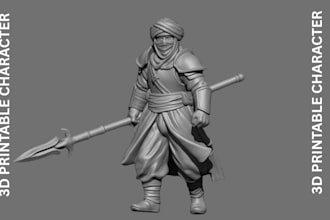 sculpt a high quality 3d printable character model for resin or fdm printing