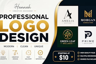 make a clean and modern logo design
