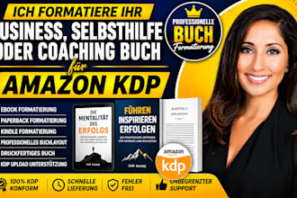 formatiere dein business, selbsthilfe oder coaching buch für amazon kdp