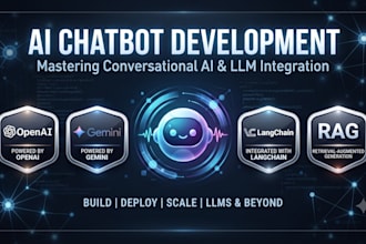 build ai chatbot using openai, gemini, langchain and rag