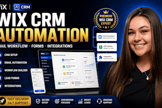 setup wix crm automation email workflow forms and integrations