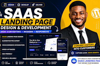 website developer, saas website design, landing, saas landing page