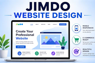 design a professional jimdo website for your business