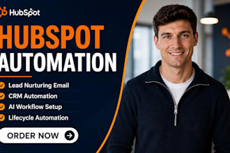 hubspot lead nurturing email hubspot CRM automation hubspot  ai workflow