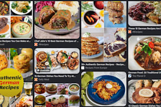 write native german food recipes