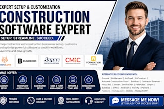 set up acculynx buildbook jonas construction software cmic foundation software