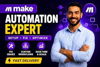 fix make com, made com, setup make com automation, make expert made automation