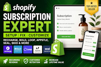 build shopify subscription box store with recharge appstle loop membership