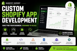 build a custom shopify app for your business needs