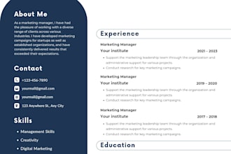 write professional CV resume and linkedin profile for job
