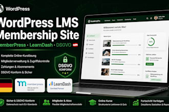 build online course website elearning website with learndash tutor lms website