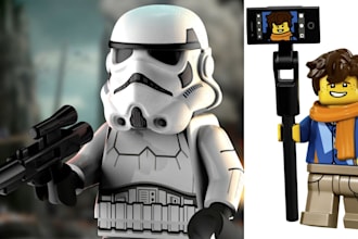 design custom 3d lego model, bjd model, 2dto3d model, 3d toy for 3d printing