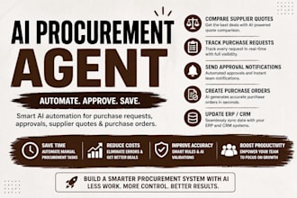 build an ai procurement agent to automate purchasing approvals and supplier work