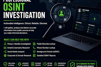 conduct professional osint research using public sources