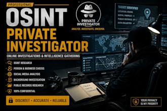 conduct osint research as a private investigator