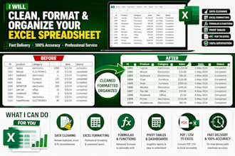 clean, format and organize your microsoft excel spreadsheet
