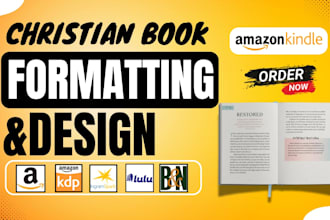 format and design christian ebook, daily devotional, prayer journal and novel