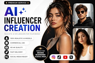 create realistic ai influencers, ai models, and virtual characters