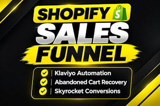 design a shopify sales funnel for more sales
