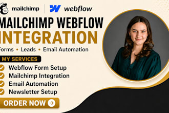 setup mailchimp webflow email automation newsletter form leads workflows