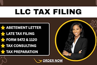 prepare and file irs form 5472 and 1120 for foreign owned single member llc