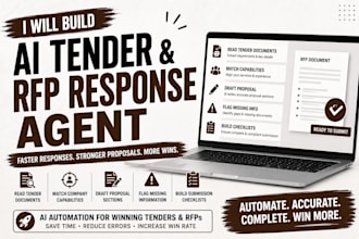 build an ai tender and rfp response agent that automates proposal writing