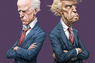 stunning digital political cartoon for political cartoon
