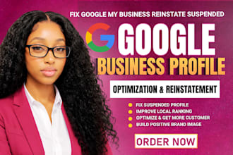 setup google my business fix suspended gmb reisntate business profile suspension