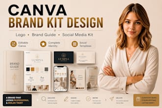 setup canva brand kit social media kit brand style guide business identity