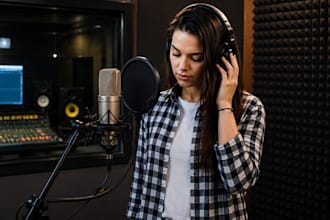record dark female vocals for edm, house music techno song