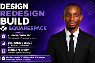 design, redesign, build squarespace