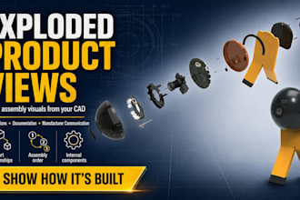 create an exploded product view from your cad model