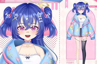 design live2d vtuber mdel anime vtuber avatar rigging vtube studio