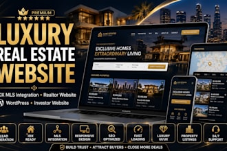 build luxury real estate website with idx mls integration realtor wordpress web