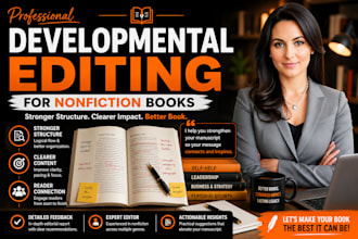provide professional developmental editing for nonfiction books