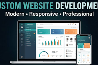 build custom website, website development, web application, full stack de