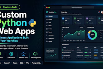 build a custom phyton web app or business application