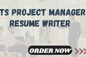 write ats project manager resume, pmp resume and scrum master CV