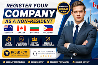 company registration in australia canada bulgaria philippines for non residents